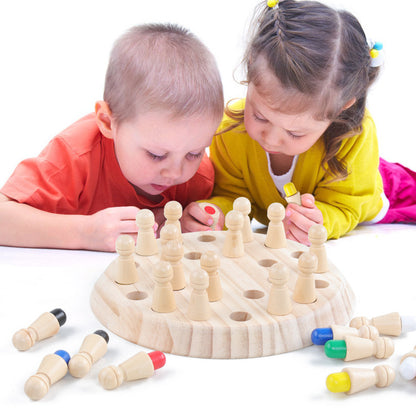 Wooden Memory Match Game