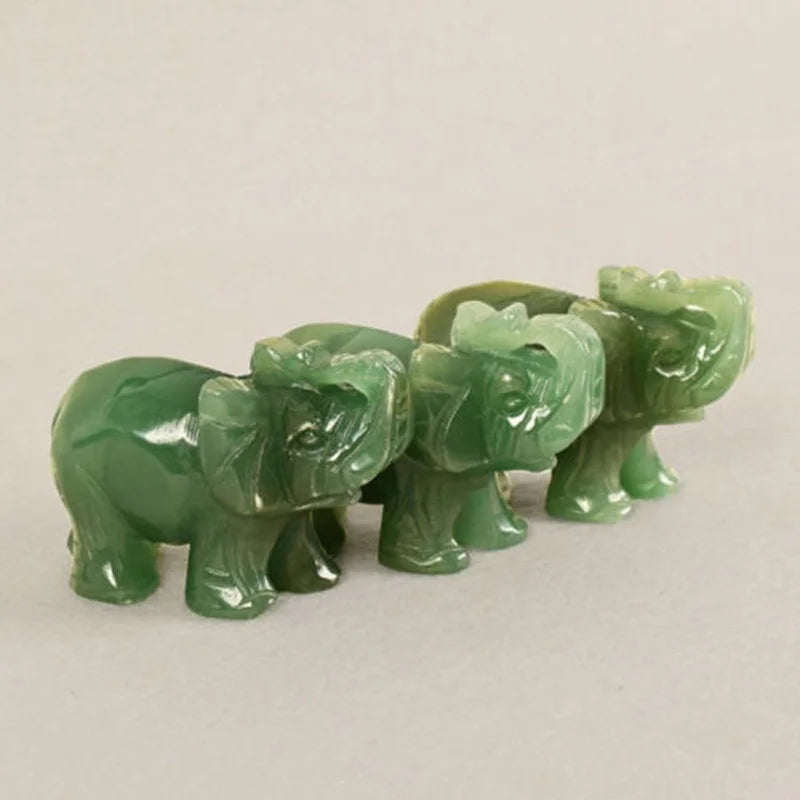 Jade Elephant Figurine