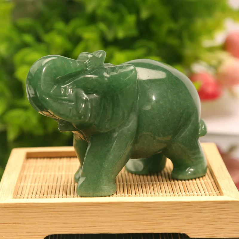 Jade Elephant Figurine