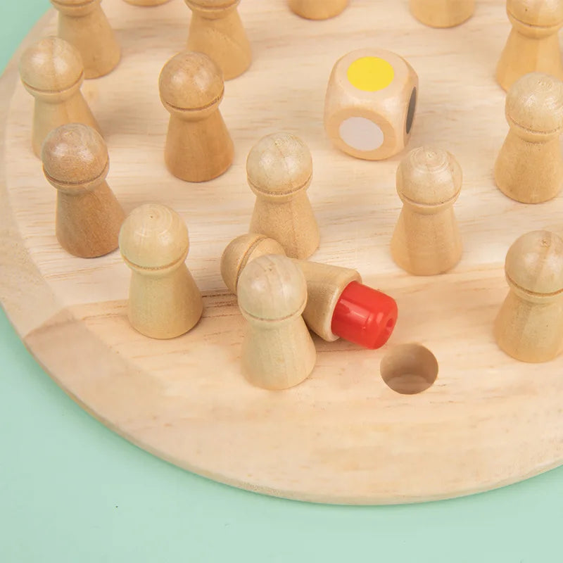 Wooden Memory Match Game