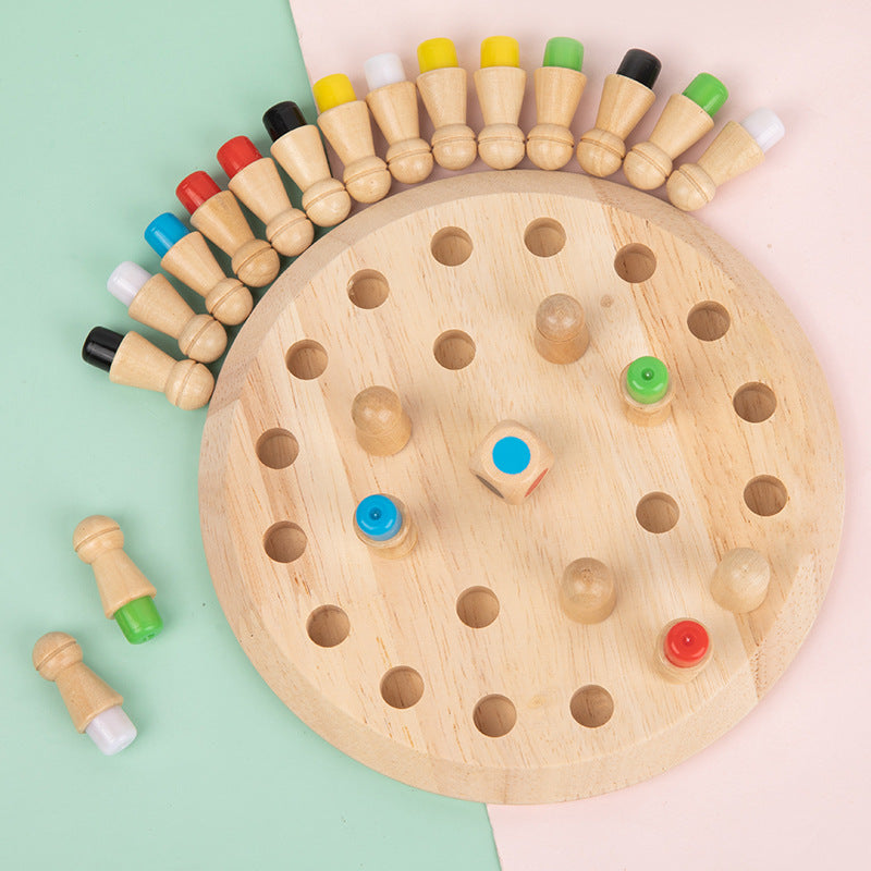 Wooden Memory Match Game