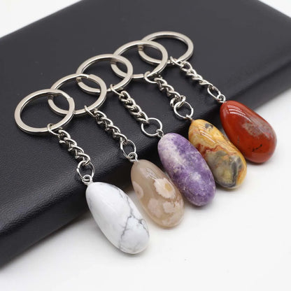 Reiki Crystal Keychain Set
