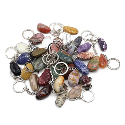 Reiki Crystal Keychain Set