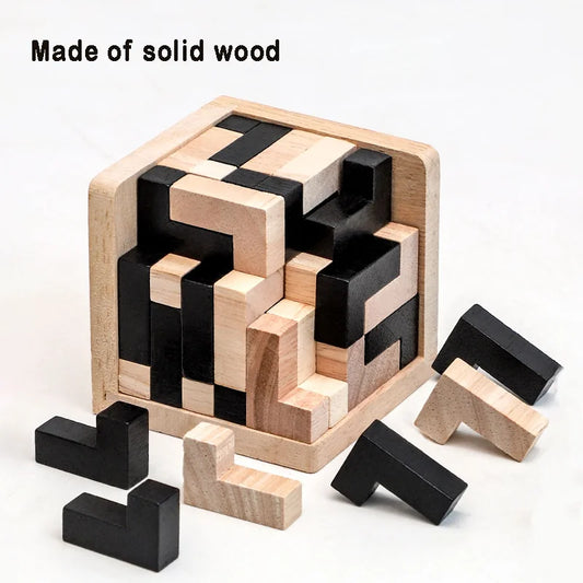 3D Wooden Interlocking Puzzle