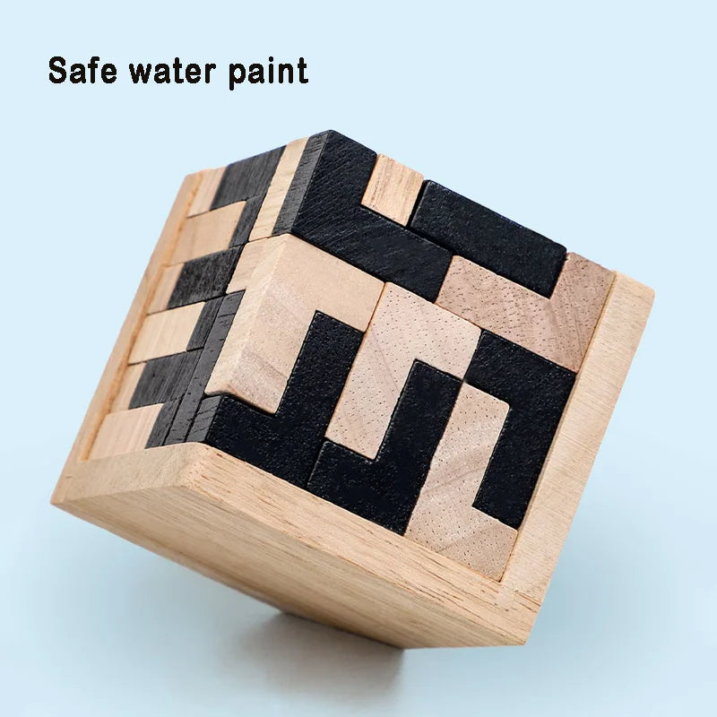 3D Wooden Interlocking Puzzle
