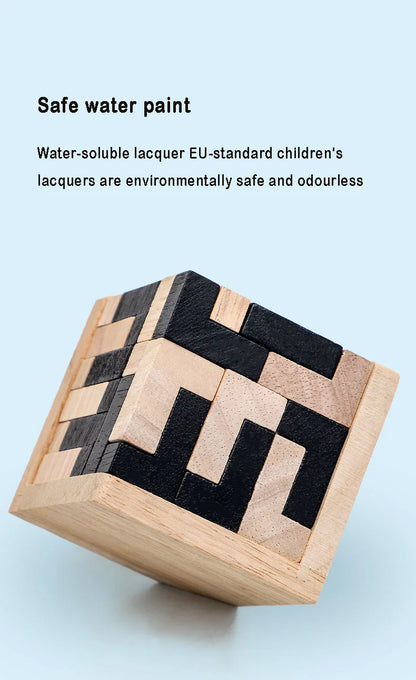 3D Wooden Interlocking Puzzle