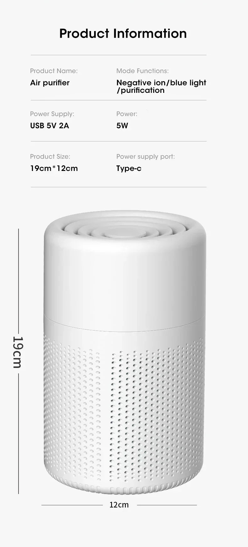HEPA Ion Air Purifier