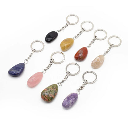 Reiki Crystal Keychain Set