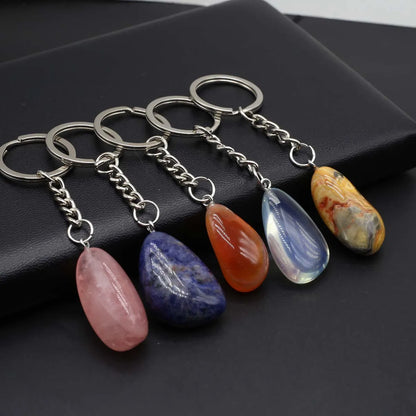 Reiki Crystal Keychain Set