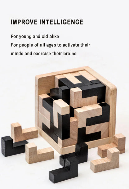 3D Wooden Interlocking Puzzle