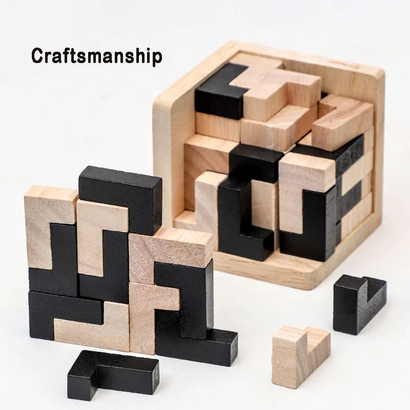 3D Wooden Interlocking Puzzle