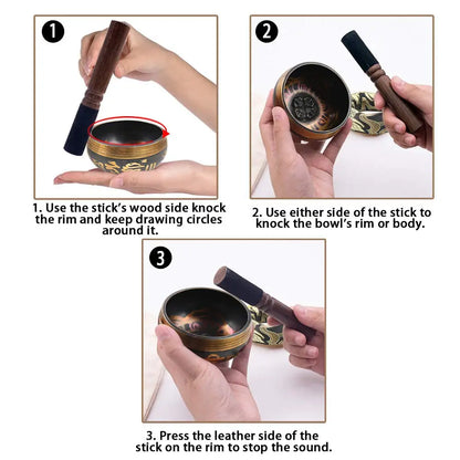 Lotus Singing Bowl Set