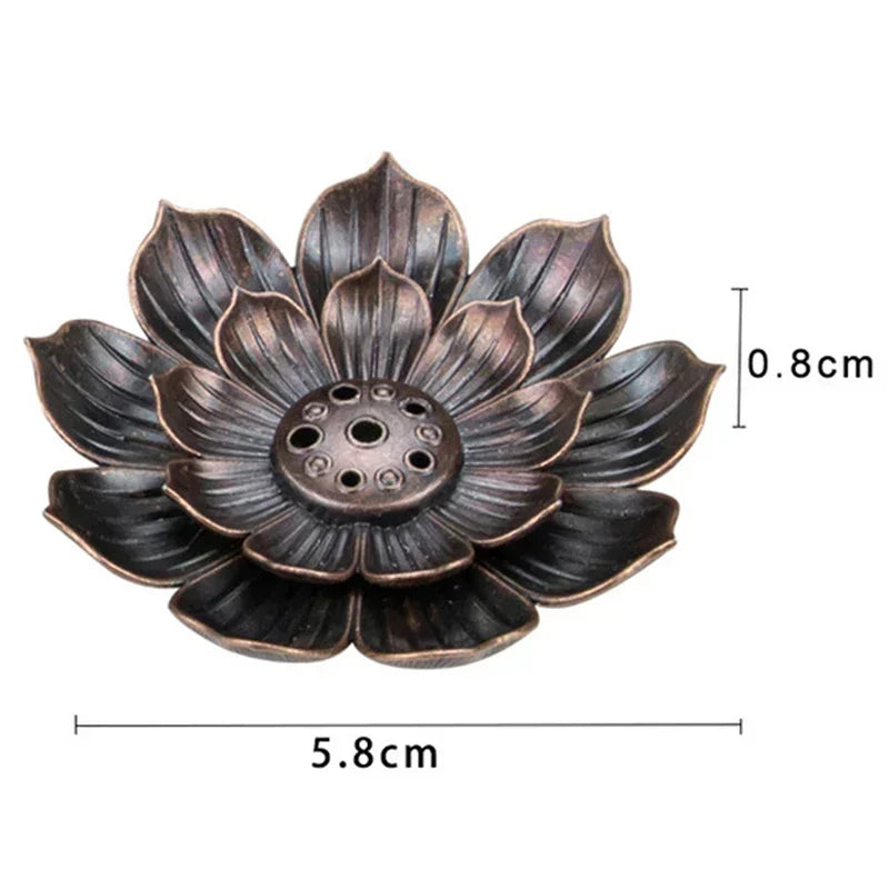 Alloy Lotus Incense Burner Plate