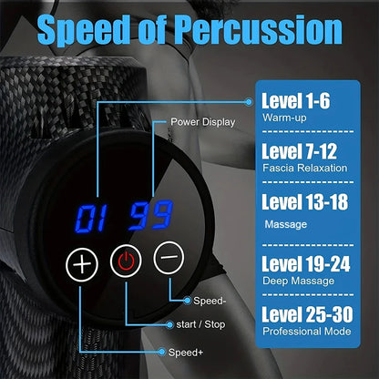 Professional LCD Massage Gun
