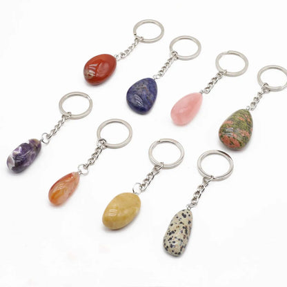 Reiki Crystal Keychain Set