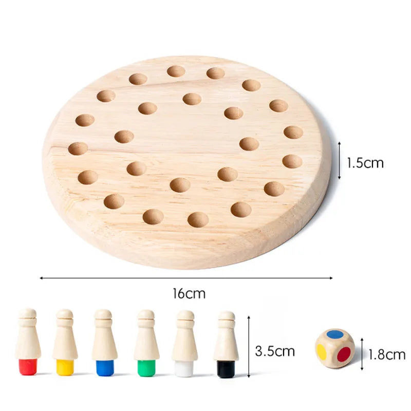Wooden Memory Match Game