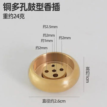 Alloy Lotus Incense Burner Plate