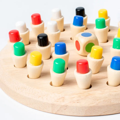 Wooden Memory Match Game