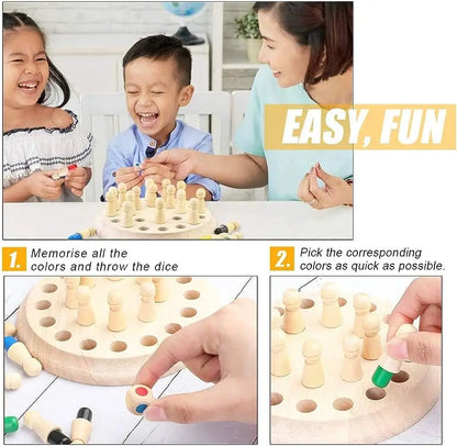 Wooden Memory Match Game